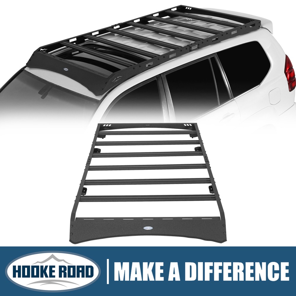 Hooke Road Full-Length Roof Rack Aluminum Cross Bars for 2003-2009 Lexus GX470