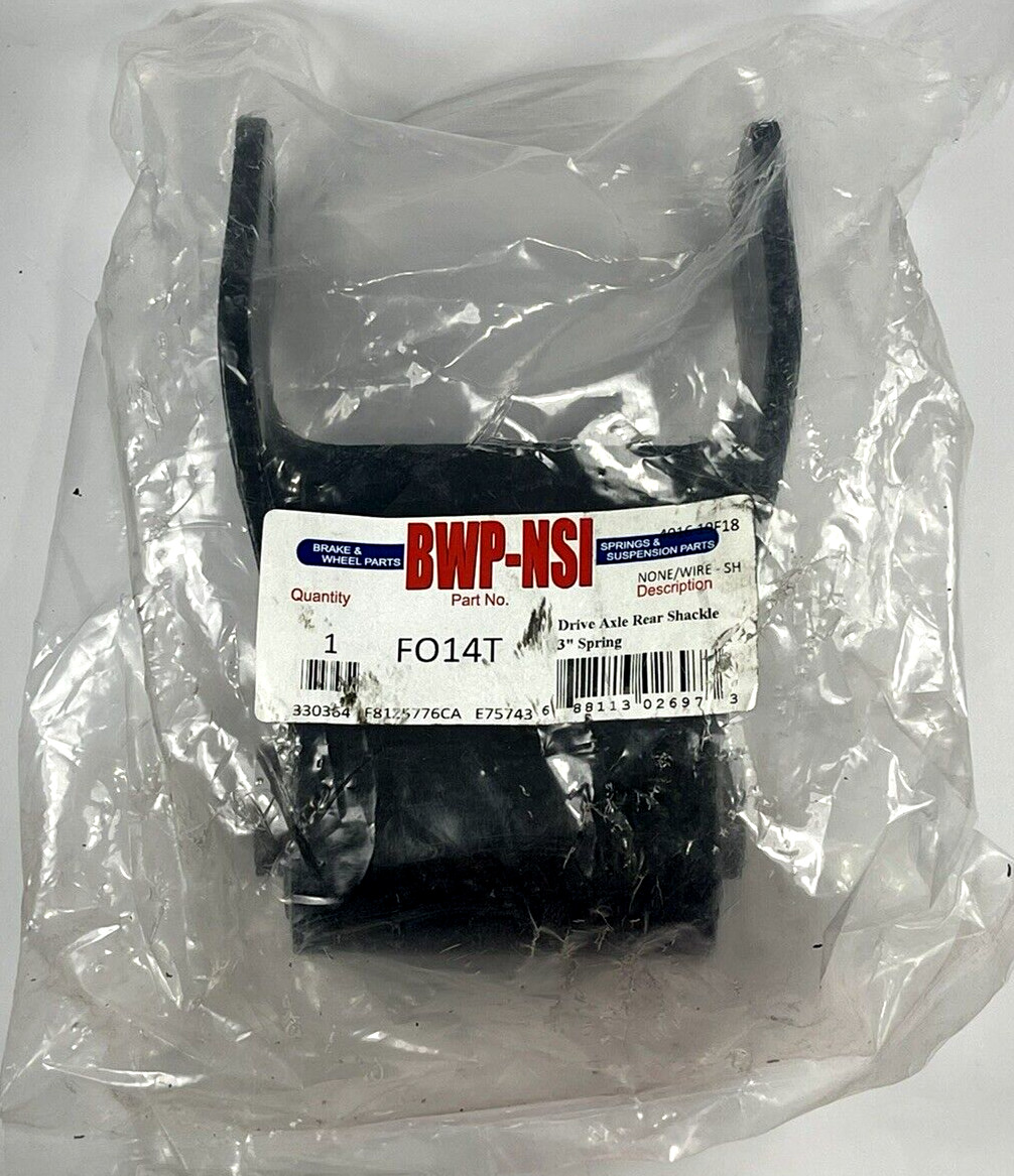 BWP-NSI – FO14T Drive Axle Rear Shackle 3″ Spring – Manf X-Ref FO14V & E83643