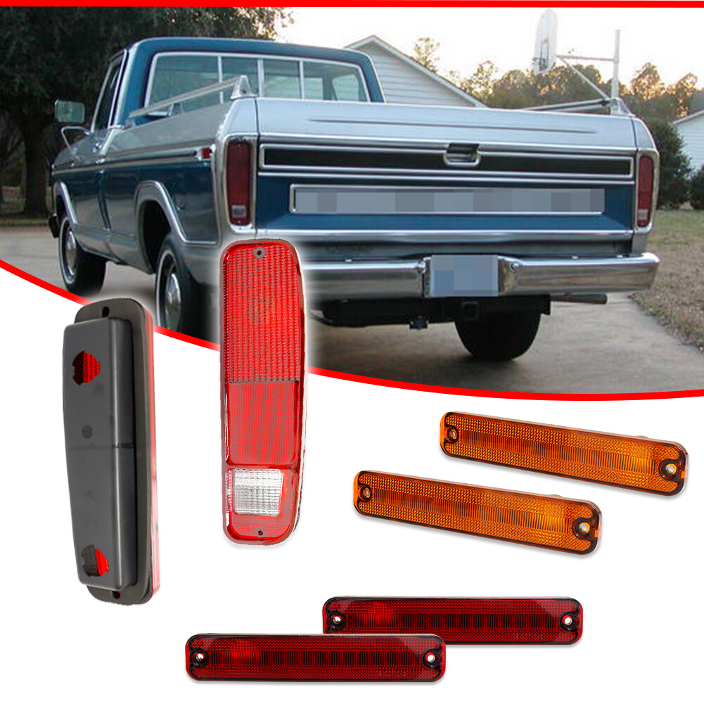 6Pcs Tail Light & Side Fender Kit For FORD F-150 F150 F250 Truck Bronco 78-79