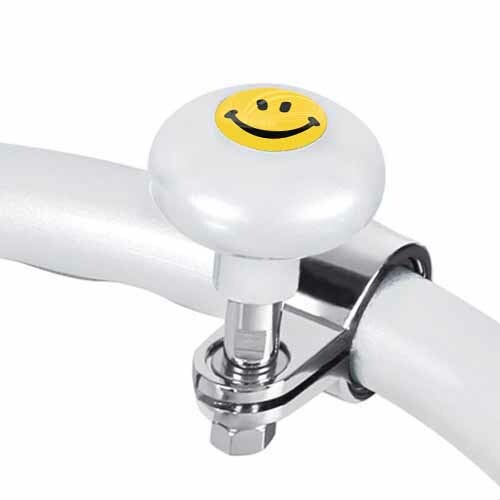 Pearl White Steering Wheel Suicide Spinner Handle Knob Car Truck | Smile Face Y