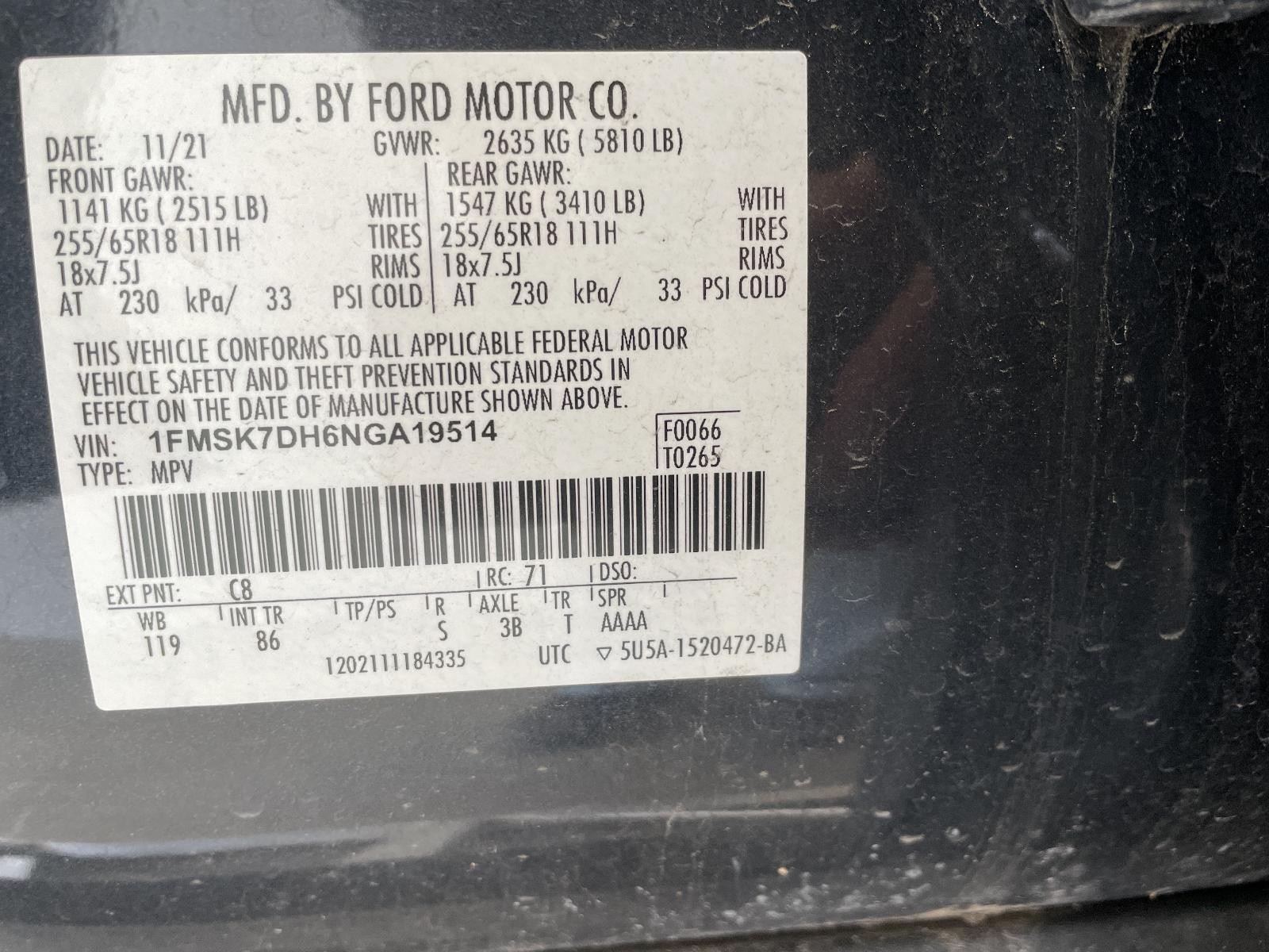 Used Fuse Box Engine fits: 2022 Ford Explorer Base w/o police package w/o tow pa