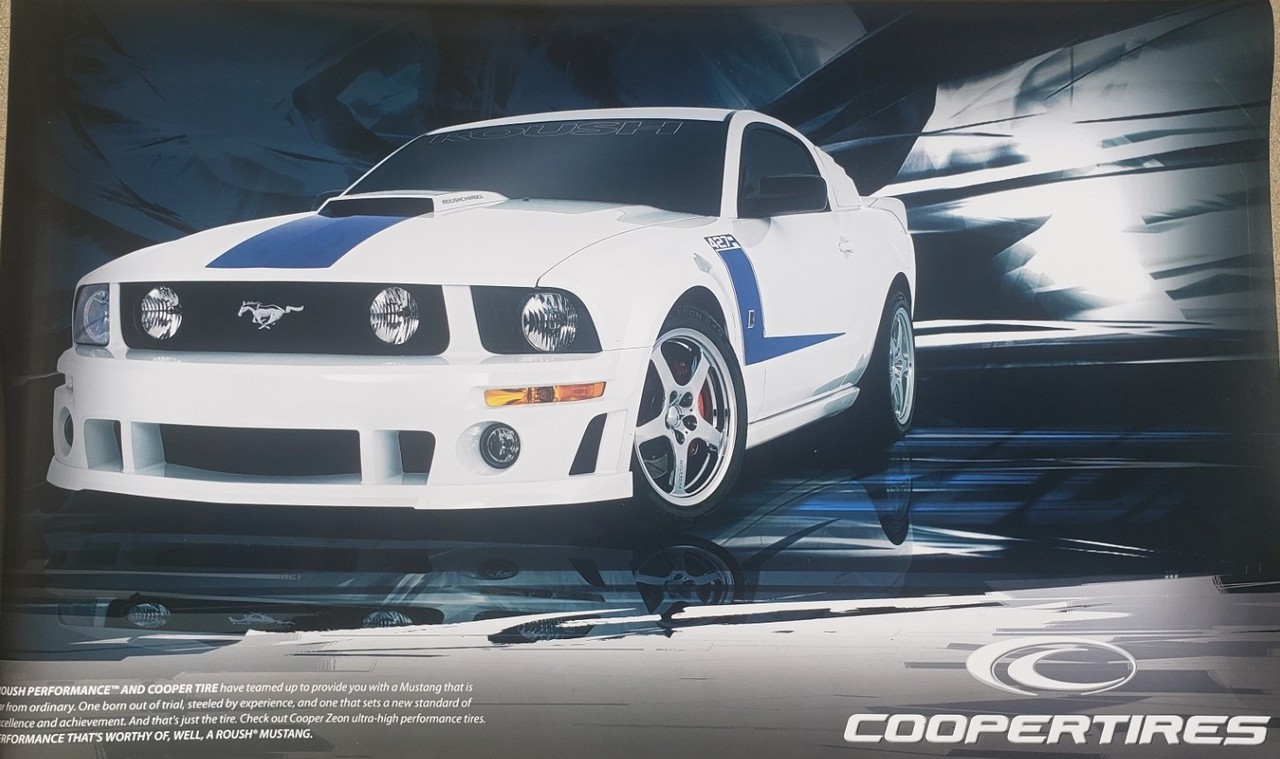 Roush 427 Cooper Tires Promo Poster * Rare & Great Condition * FREE USA SHIPPING