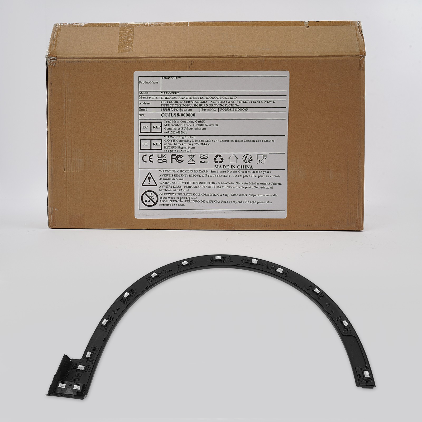 Front Left Fender Flare Trim For Buick Envision Without Marker Light Hole