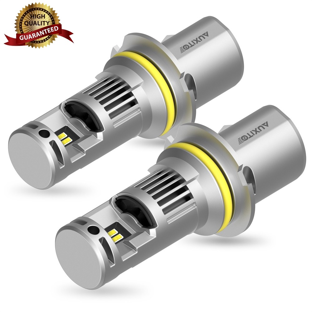 1/2SET HB1 9004 LED Headlight Bulbs 6500K Bright White 1:1 Size High Brightness