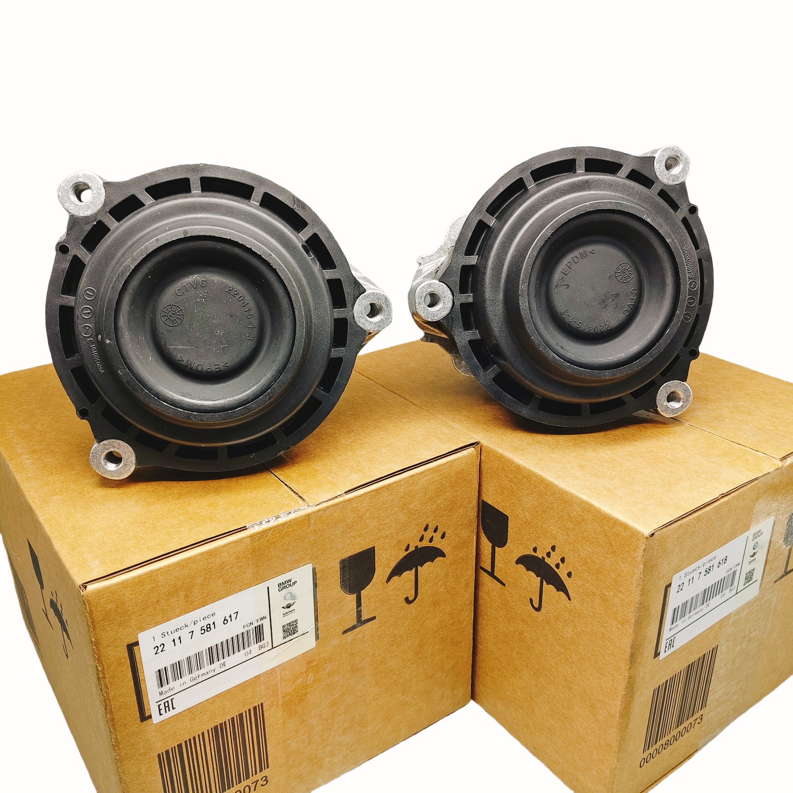 NEW 2Pcs OEM For BMW 330i Engine Motor Mount Left+Right 22117581617 22117581618