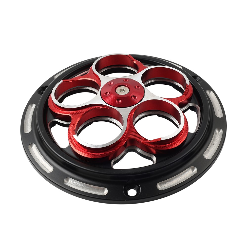 Red Rotating Cooling Cover Engine Radiator Guard For Vespa Sprint Primavera 150