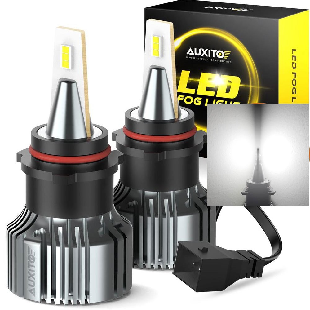AUXITO PSX26W LED Fog Driving Light Bulbs 6500K White Super Bright 4000LM CANBUS