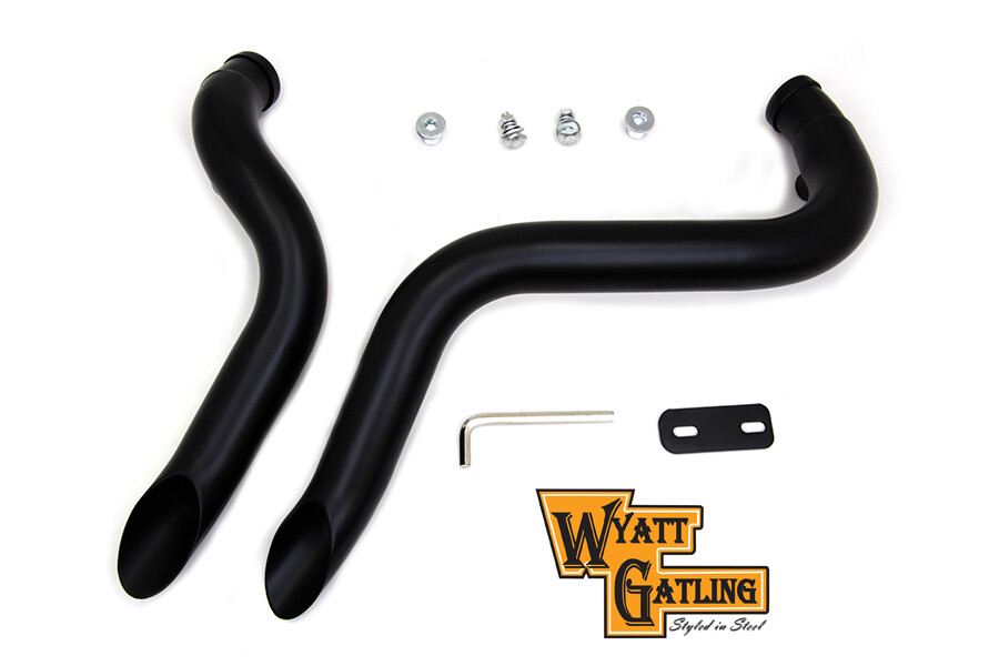 Wyatt Gatling Down Draft Exhaust Header Set fits Harley Davidson