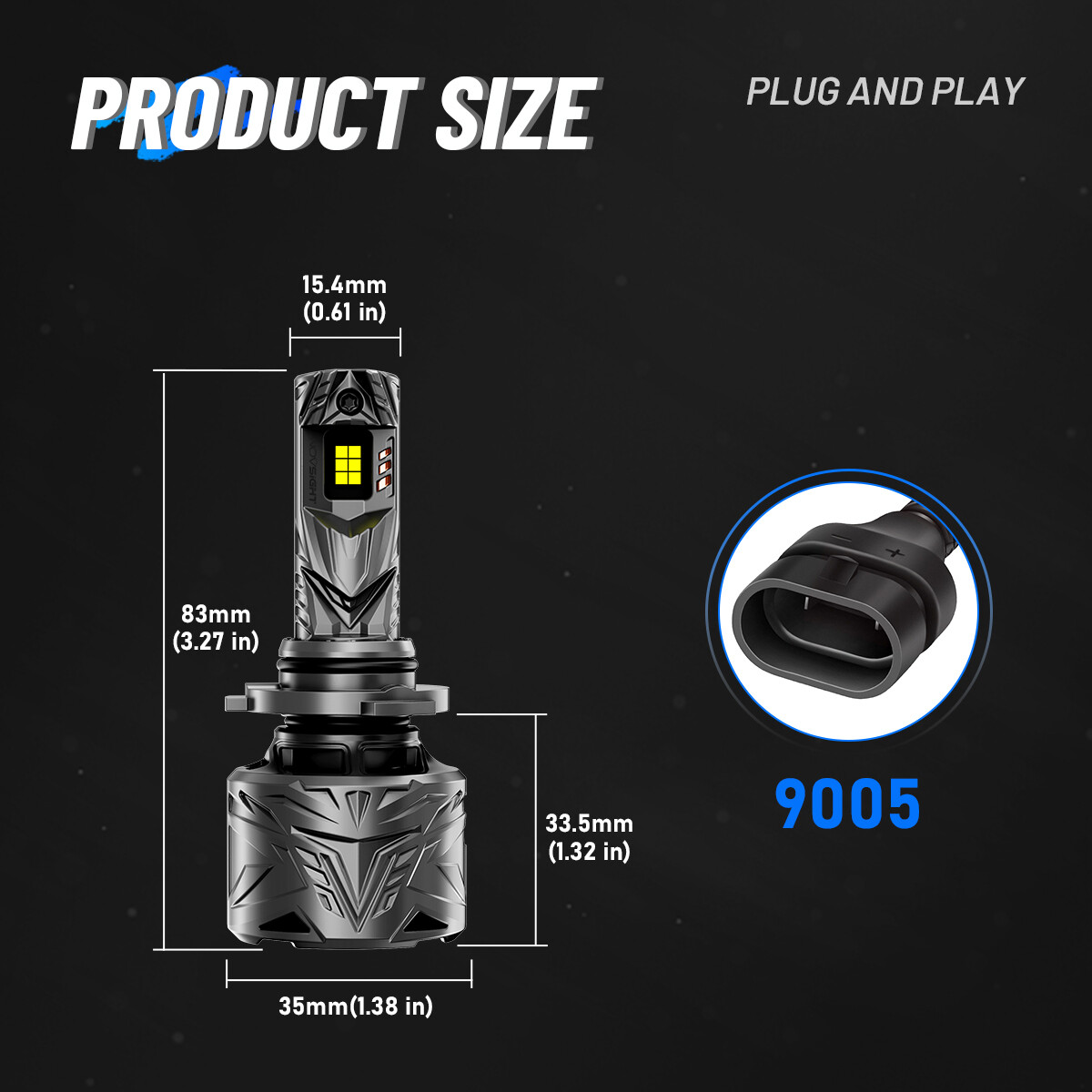 9005 + 9006 + H11 LED Headlight Combo High Low Beam Fog Light 180000LM 6500K