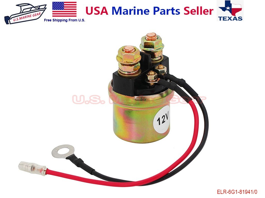 Mercury Outboard Starter Solenoid Relay 60HP 75HP 80HP 90HP 89-825096T01