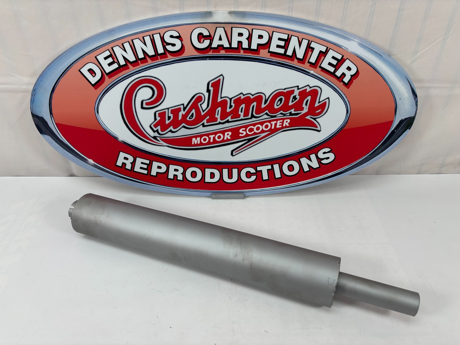 Cushman Eagle, Barrel Spring Eagle Cast Iron Husky Muffler 1950-55