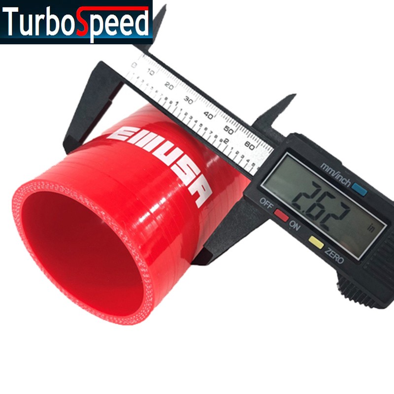 1×2.25″ Red Straight Turbo/Intake/Intercooler Silicone Hose Coupler +2x T Clamps