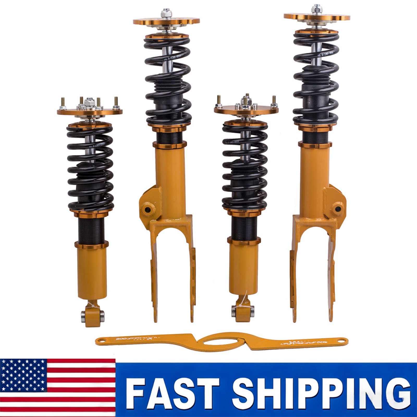 Adjustable Coilovers Lowering Kit for Porsche Cayenne Base Sport Utility 04-06