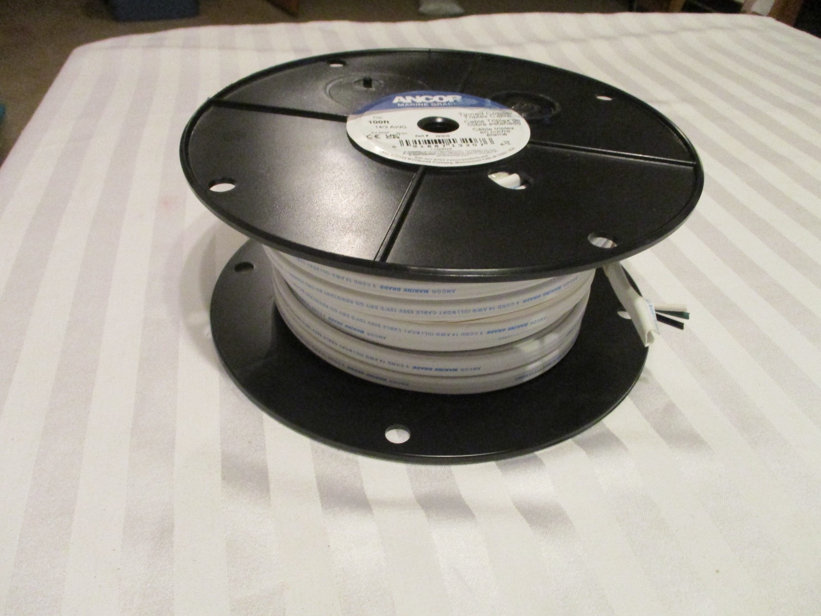 Ancor Marine 14/3AWG Boat Flat Triplex Tinned Copper Electrical Wire Cable 100ft