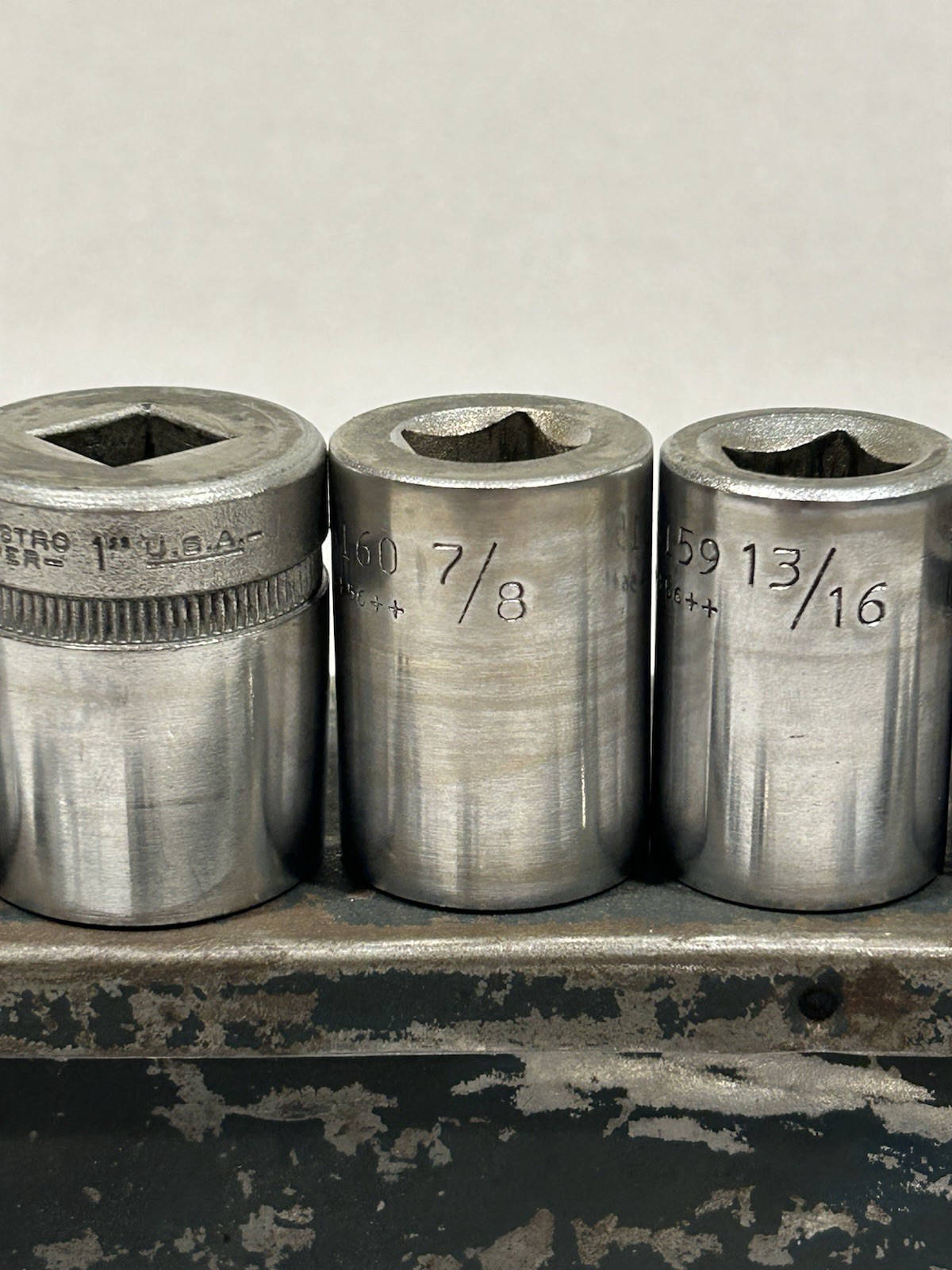 Vintage Wright Tools 14pc 1/2” Drive SAE Socket Set