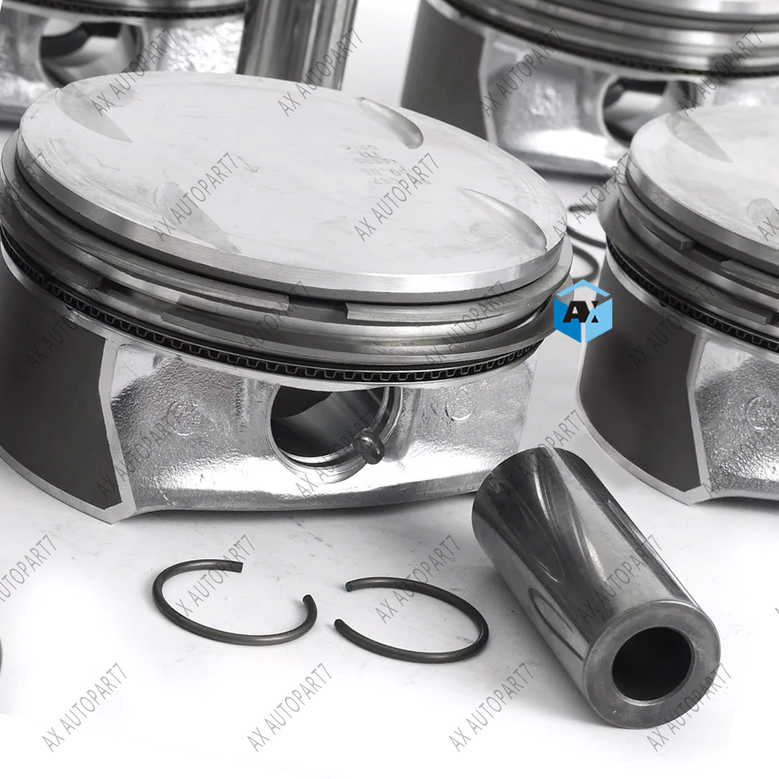 6x MAHLE Pistons Rings Set 92.6+0.5mm For Mercedes-Benz C350 E350 S350 3.5L M272