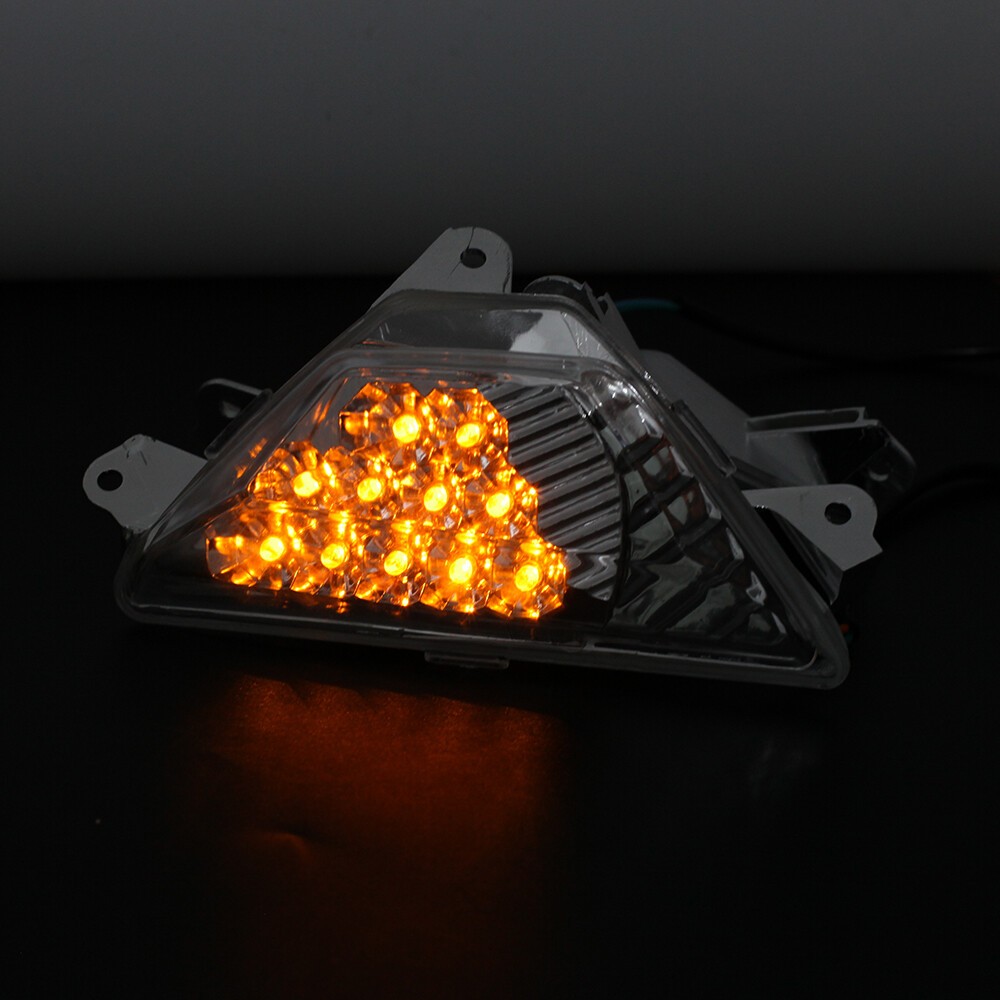 Front Turn Signal Indicator Light Blinker Flush For KAWASAKI Ninja EX300/400/650