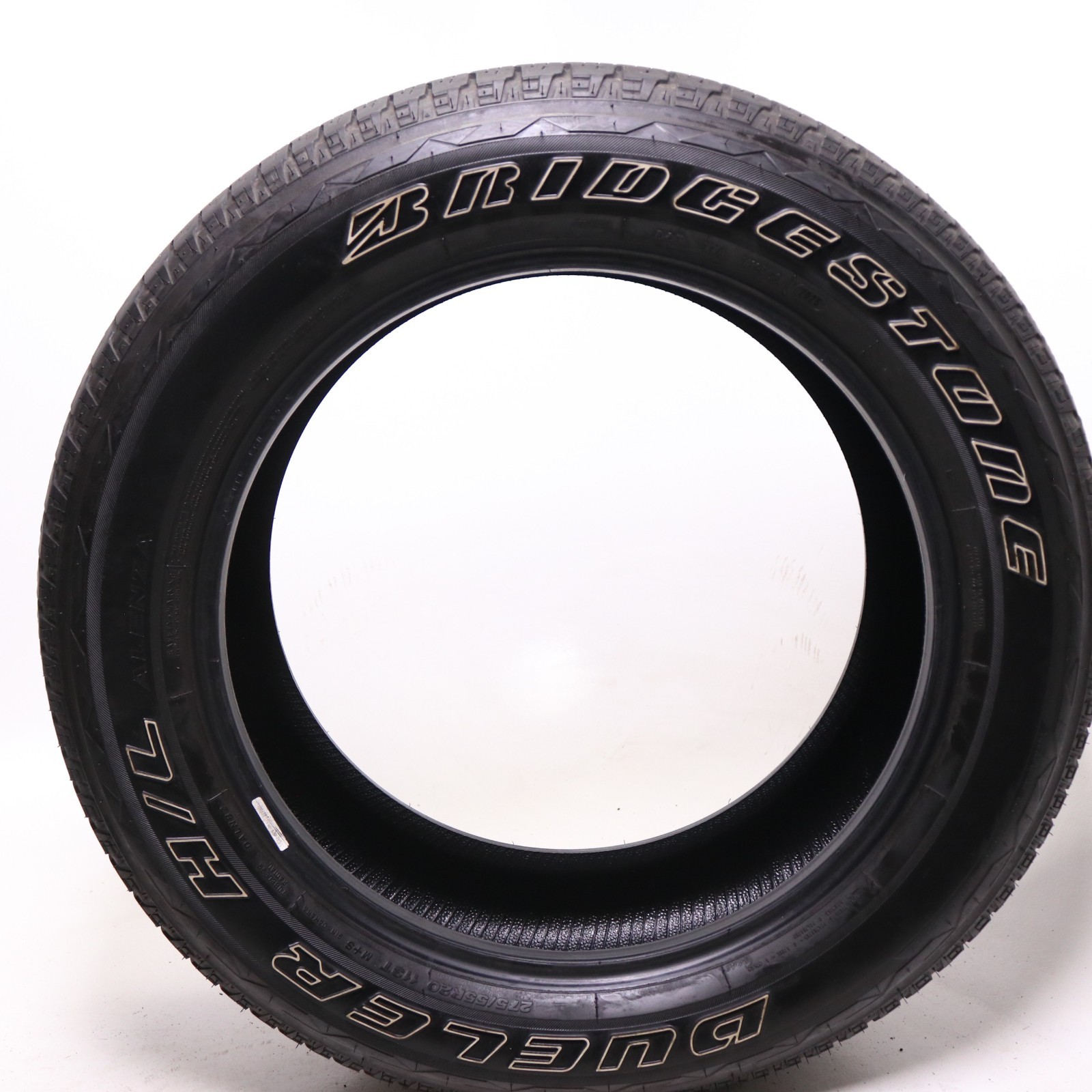 Set of 2 Used 275/55R20 Bridgestone Dueler H/L Alenza – 113T – 8-9/32