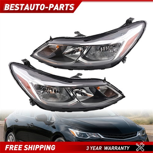 LH+RH Headlights For Chevrolet Cruze 2016-2019 Halogen