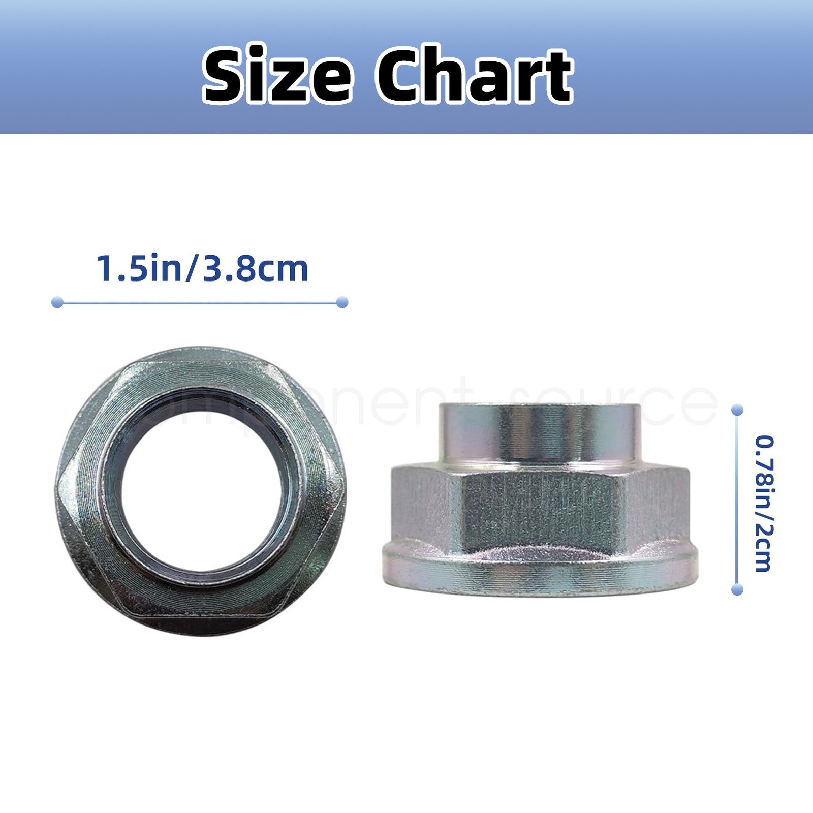 1 PCS Front Transmission Axle Nut For 2000-2025 Subaru 902170049