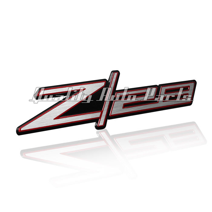 1 – BRAND NEW CHEVY CAMARO Z28 Anodized Aluminum Emblem Badge (Z28 SILVER)