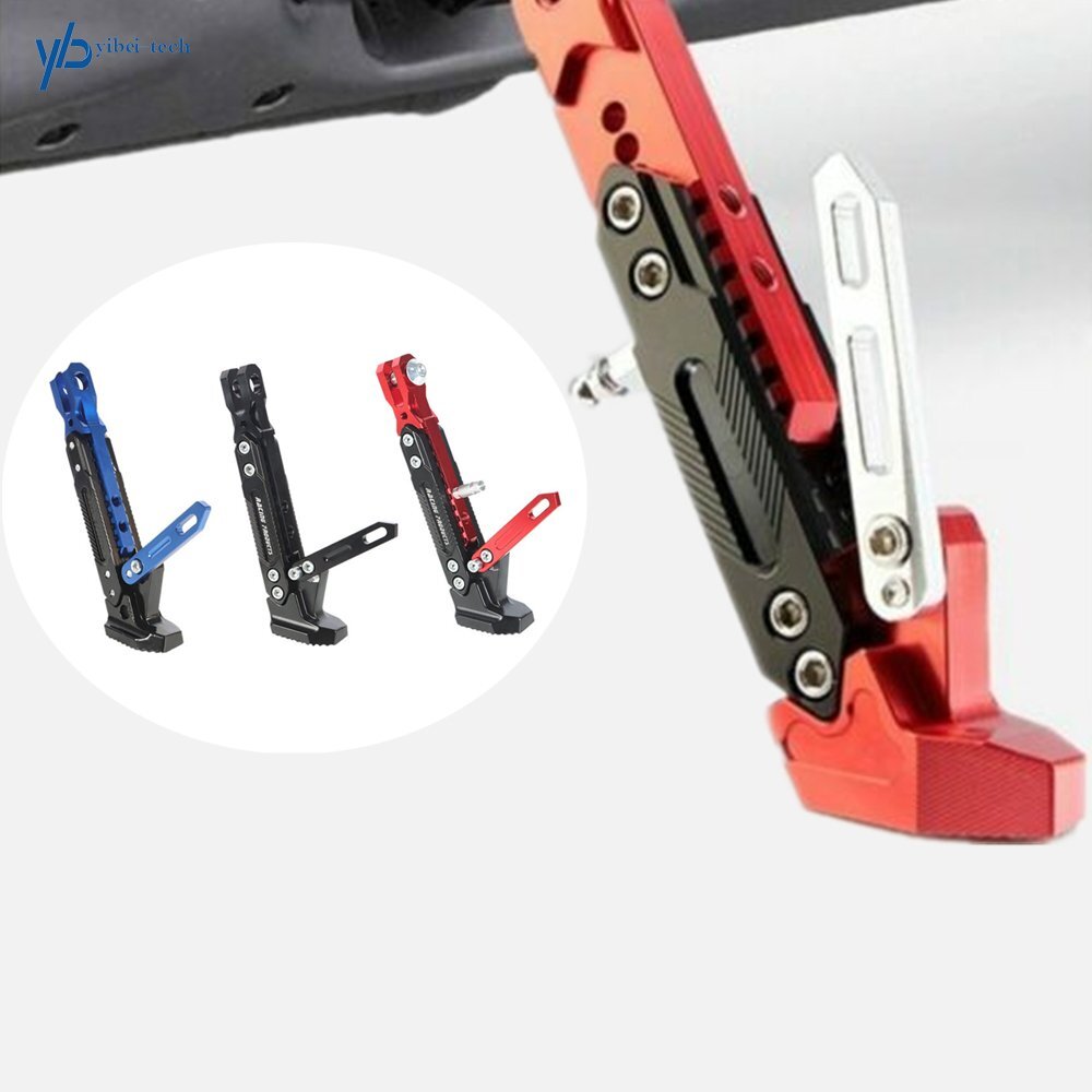 Motorcycle CNC Aluminum Alloy Kickstand Foot Side Support Kick Stand Adjustable