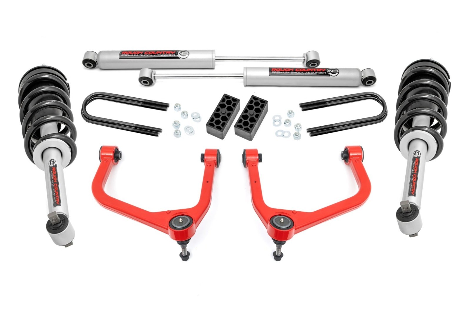 Rough Country 3.5″ Lift Kit N3 Struts & Shocks fits 25-26 Chevy Silverado 1500