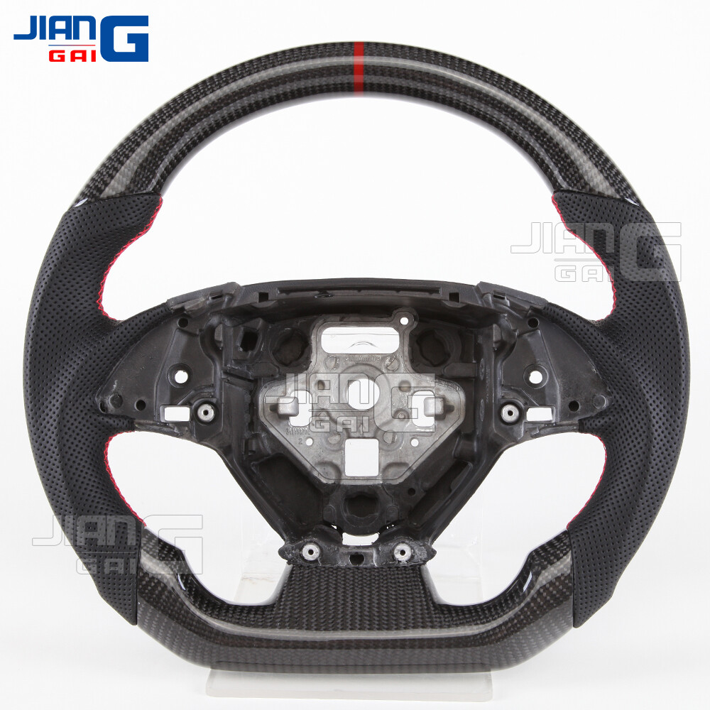 Real Carbon Fiber Perforated Steering Wheel Fit For Corvette C7 Z06 2014-2019