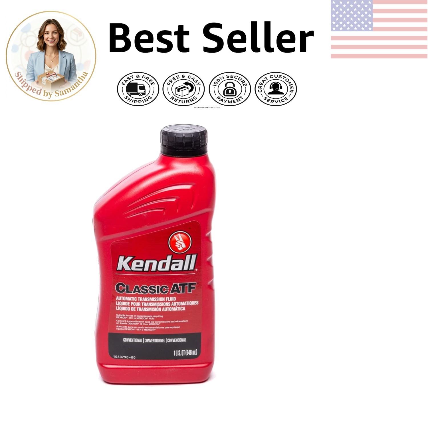 Kendall Dexron III Transmission Fluid, 1 Quart – Oxidation and Thermal Stability