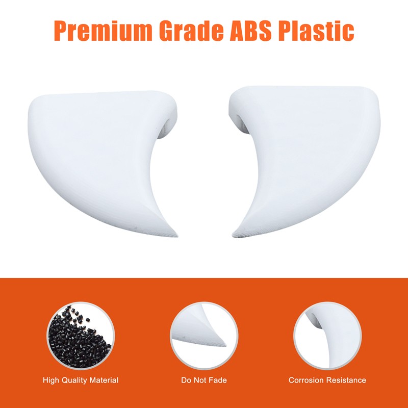 ABS White Front Grille Red Fang Garnish Trim Cover Fit For Hummer EV 2024-26 US