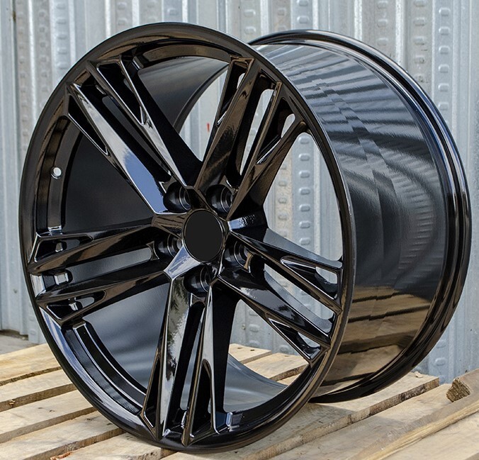 20X10 20X11 GLOSS BLACK Wheels 5X120 FITS Chevrolet Camaro ZL1 1LE Brembo Brake