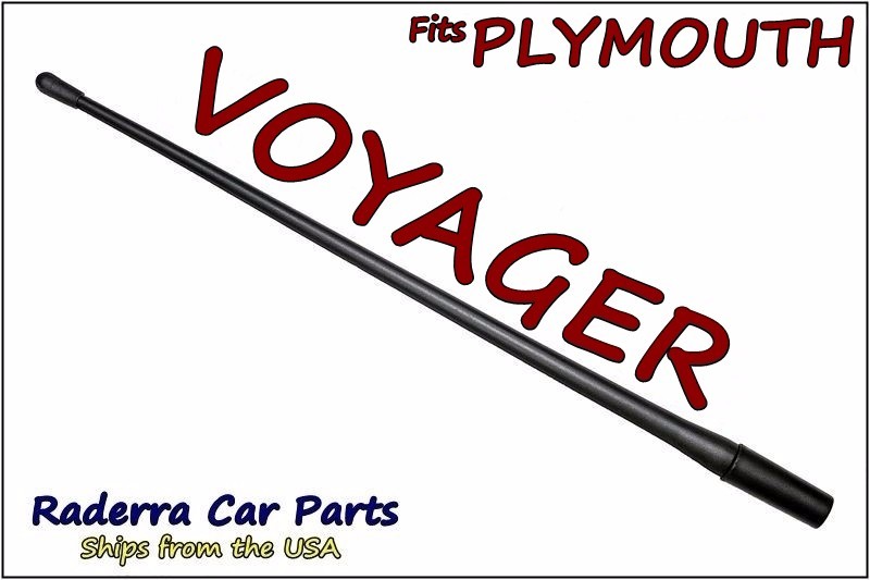 FITS: 1997-2000 Plymouth Voyager – 13″ SHORT Custom Flexible Rubber Antenna Mast