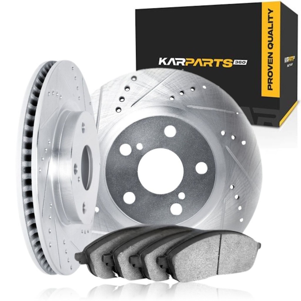 For Pontiac G5 2007-2010 Rotor Set | Front | Cast Iron | Drilled And Slotted