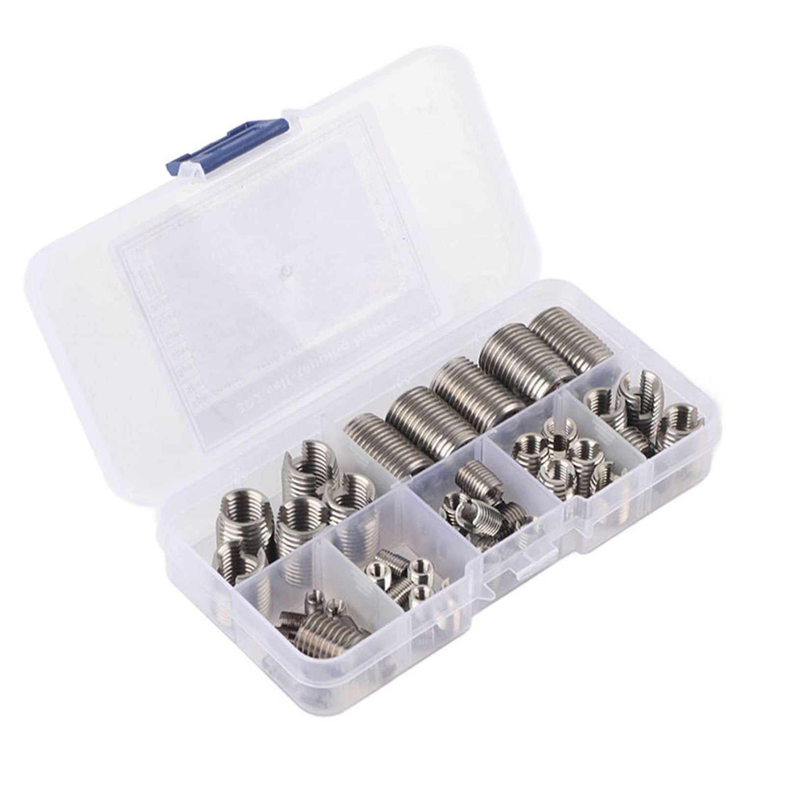 50 PCS Inner Thread Self Tapping Inserts Set Stainless Steel Repair Tool Kit