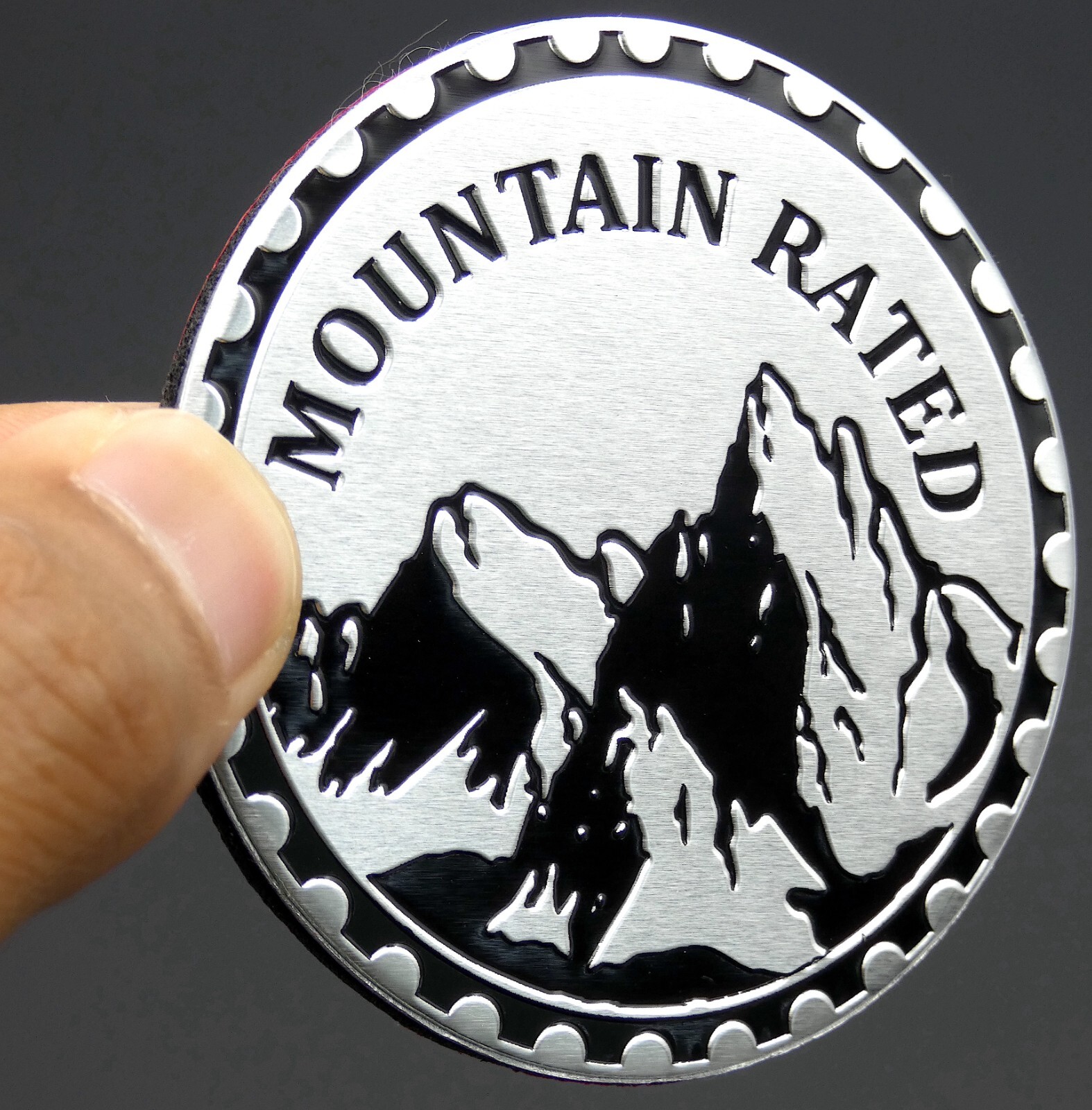 1pc Mountain Rated Auto Fender Emblem Sticker 4×4 Badge Truck SUV 6cm 2.36″