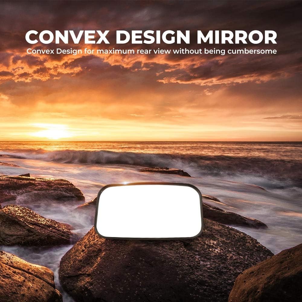 360-Degree Adjustable Convex UTV Center Mirror | Compatible with Major Models