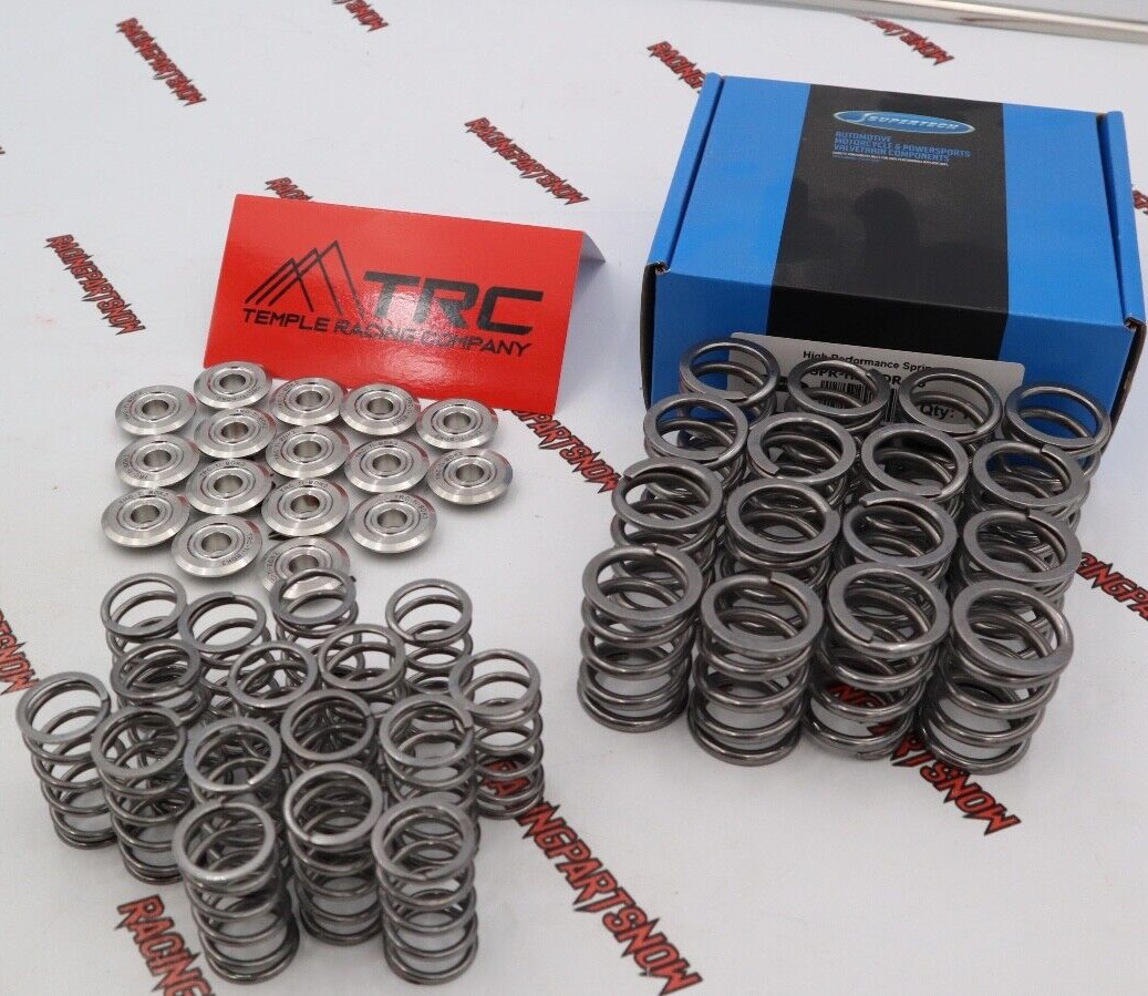 Supertech 70lb Dual Valve Springs & TRC Titanium Retainers For Honda B16 B18c SI