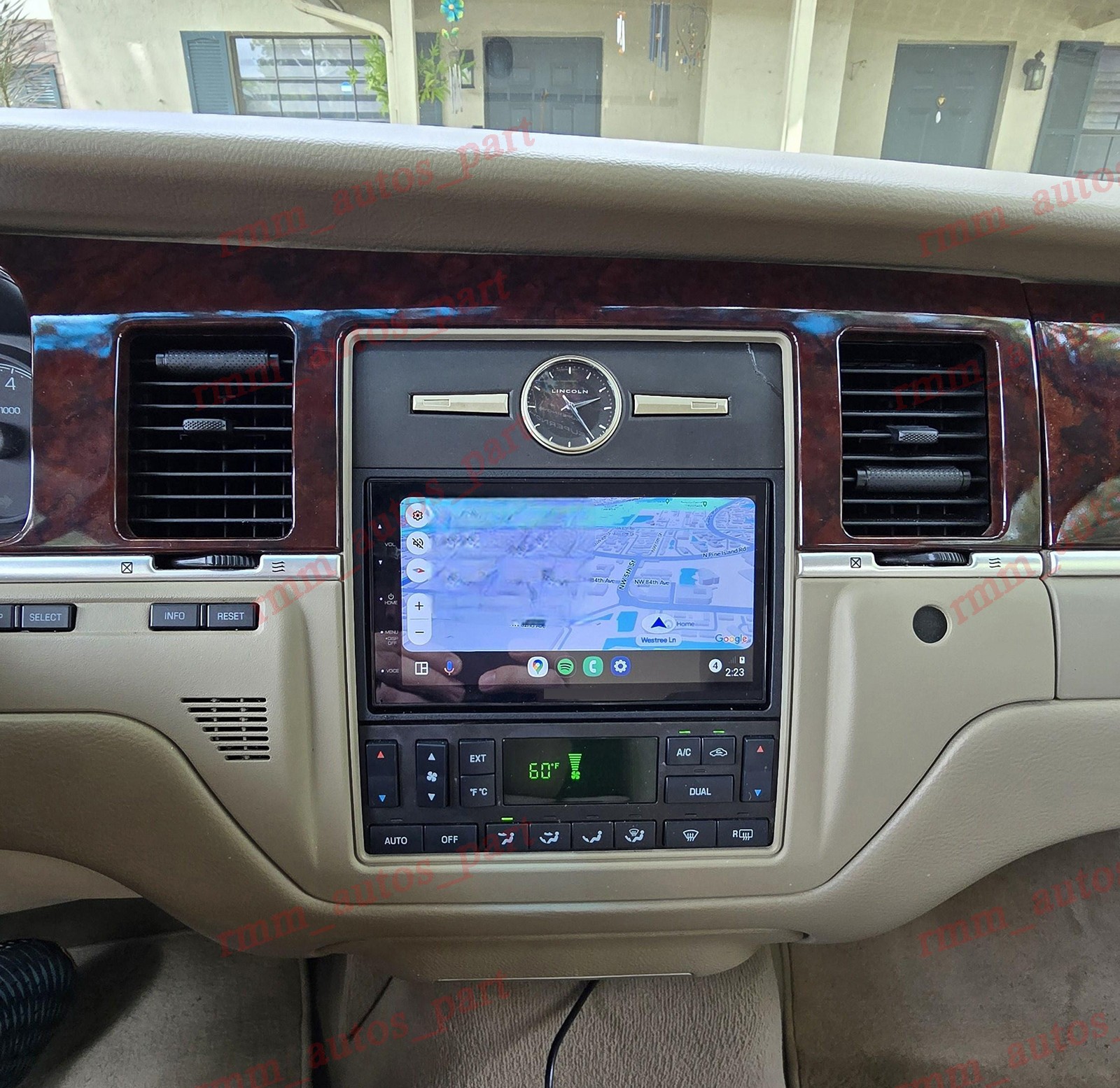 For Lincoln Town Car 2003-2011 Carplay Android 14 Car Stereo Radio GPS NAVI WiFi