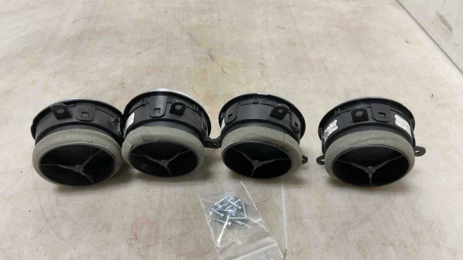 Jeep Wrangler JL OEM Silver Inner and Outer Heater AC Vents 2018-2025 120305