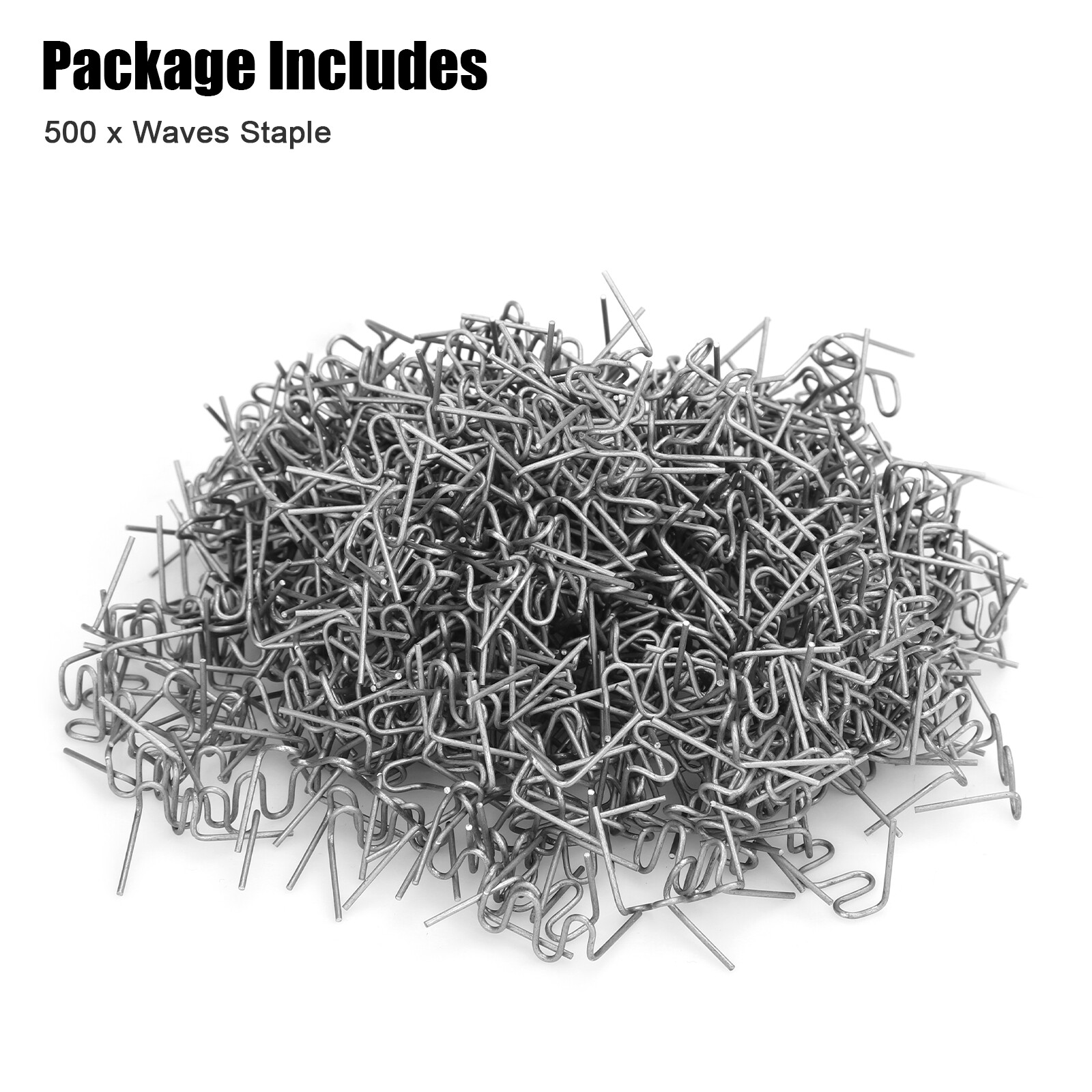 500Pcs Hot Stapler Staples Repair Kit For Plastic Welder Gun Car Bumper Fender