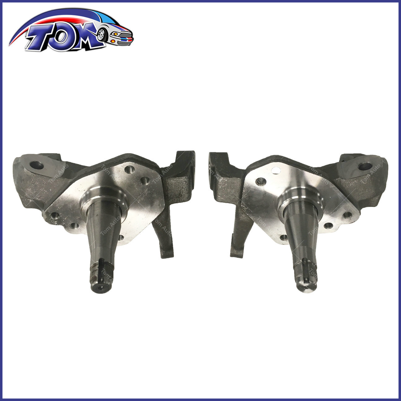 Forged Steel 1-Piece 2″ Drop Spindles Pair For 74-78 Ford Mustang II Pinto V6 V8