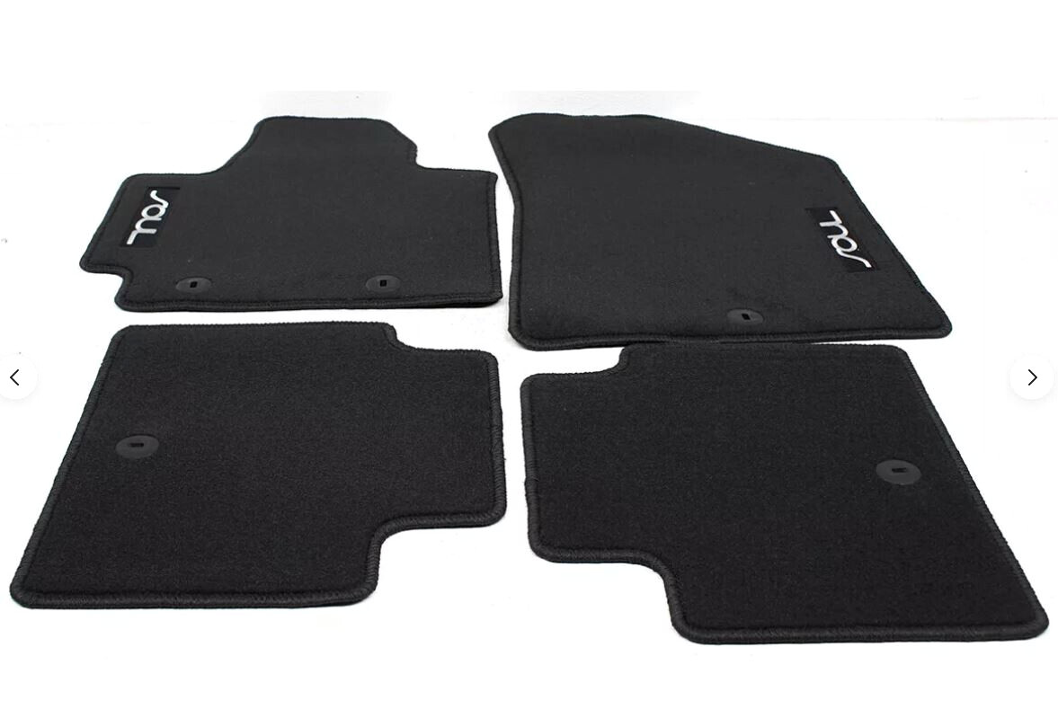 NEW OEM 2014-2019 KIA SOUL 4 PC CARPET FLOOR MAT SET BLACK GENUINE
