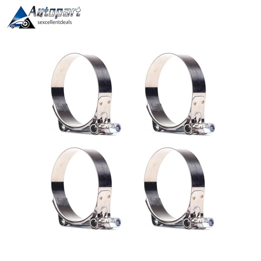T-BOLT CLAMP 4x 2″ 57-65MM SILICONE STAINLESS STEEL HOSE TURBO INTERCOOLER