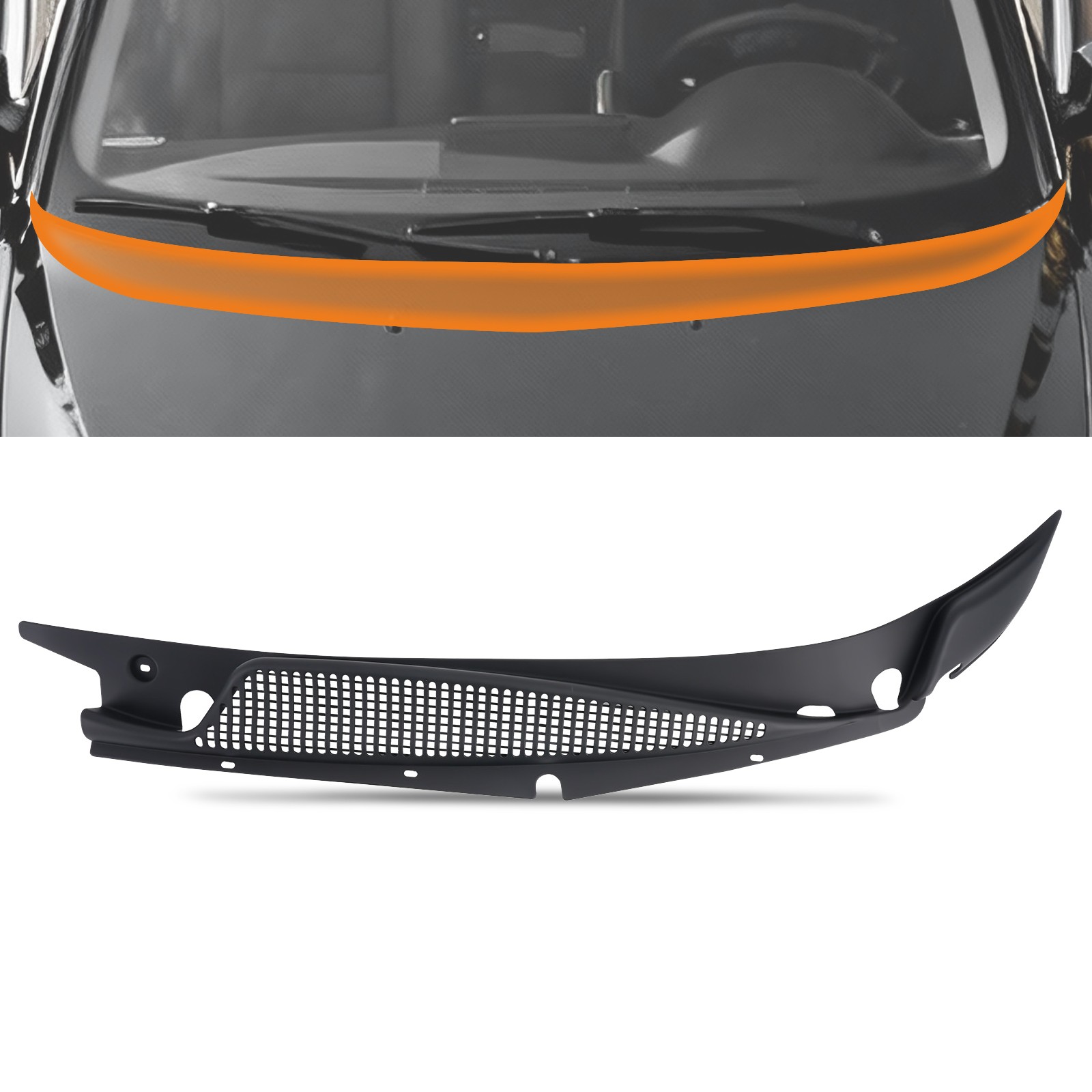 Windshield Wiper Grille Trim Panels Cowl Vent For 1996-20 Chevrolet GMC Express