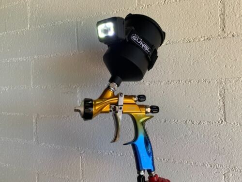 GunBudd® Spray Gun Light – LED/COB Auto Paint Tool Fits Most Spray Guns