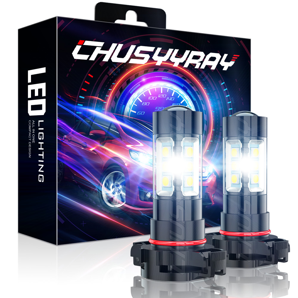 2Pc WHITE High Power LED Daytime Running Light Bulbs For Jeep Compass 2017-2019
