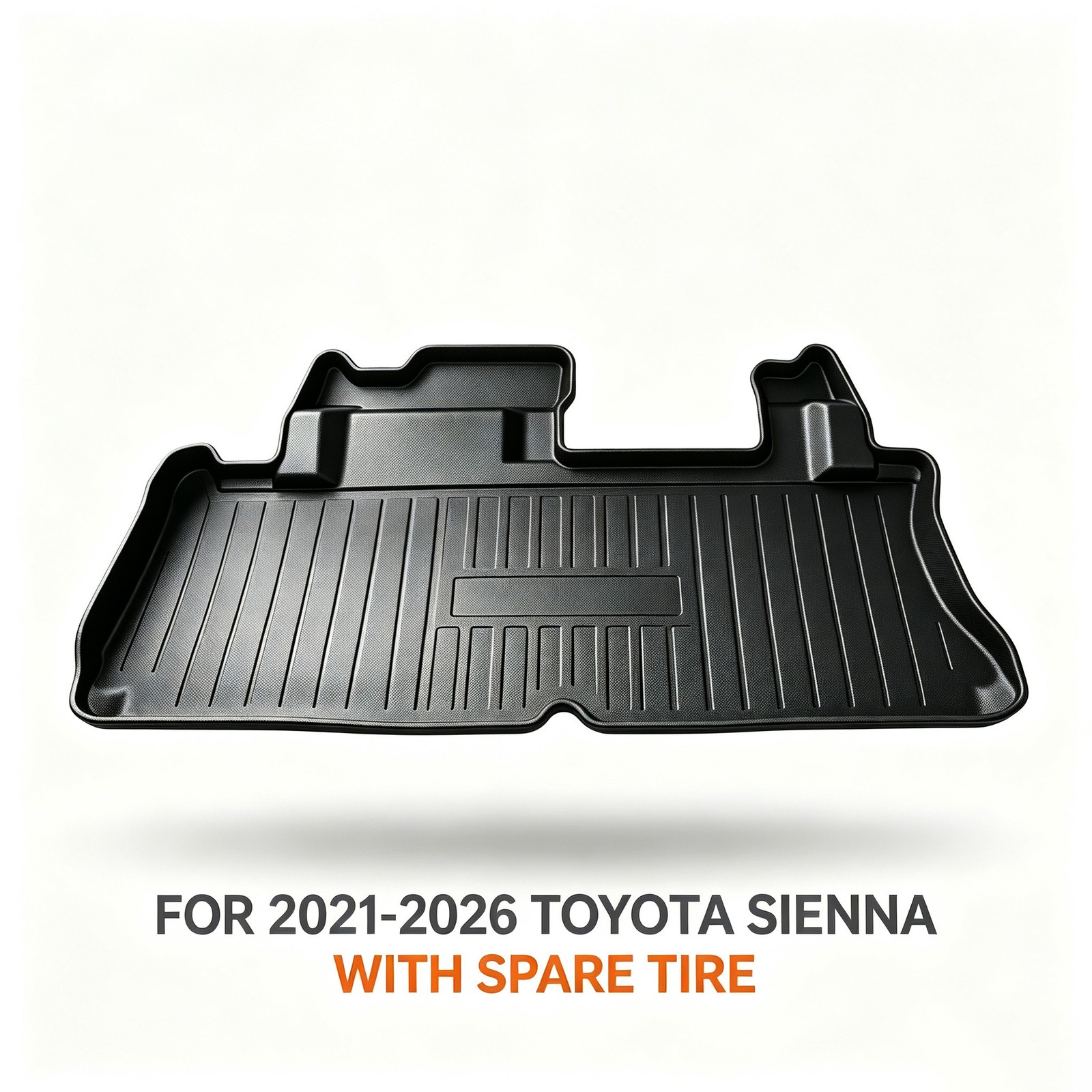 for 2021-2026 Toyota Sienna TPO Trunk Mat Cargo Liner Floor Tray