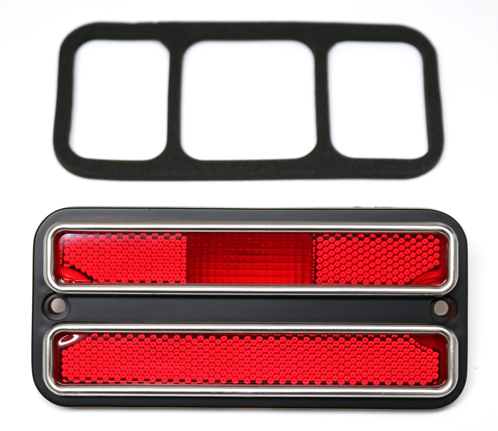 Deluxe 4-Pc Side Marker Light Set w/Chrome Trim For 1968-72 Chevy GMC C/K Truck