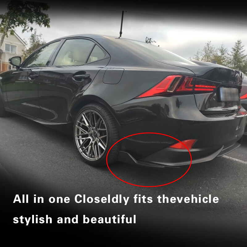 FOR 2014-2020 LEXUS IS200T IS250 IS350 IS300 JDM Rear Bumper Corner Apron Spat