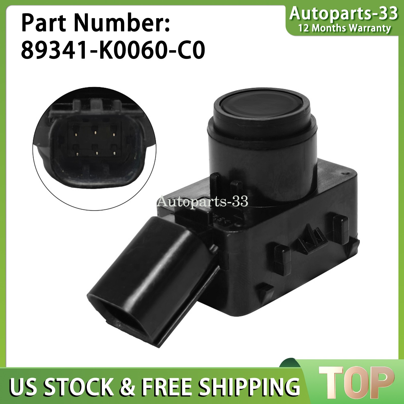 89341-K0060-A5 Parking Sensor Ultrasonic For Toyota 2020-25 Lexus 2021-25